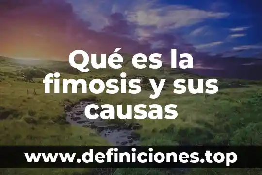 Qué es la fimosis y sus causas