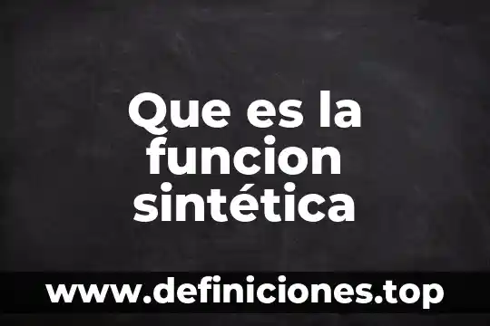 Que es un generador de doble induccion y como funcion 5 Que es la funcion sintética