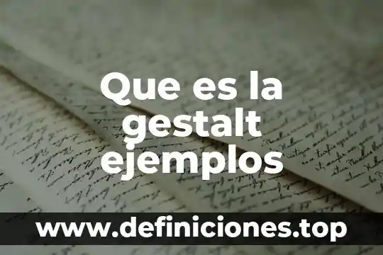 Qué es pps en enfermería 5 Que es la gestalt ejemplos