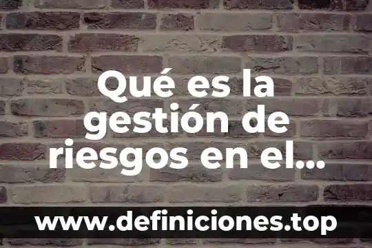 Que es una matriz de riesgos proyectos 3 Qué es la gestión de riesgos en el ambiente
