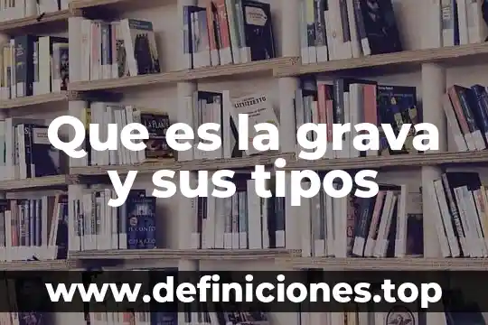 Que es tipos de adpcion 6 Que es la grava y sus tipos