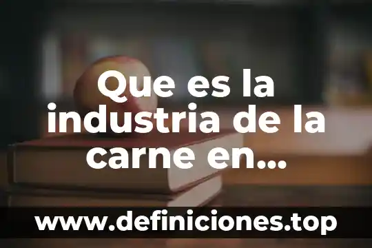 Qué es la demanda en la industria 3 Que es la industria de la carne en mexico