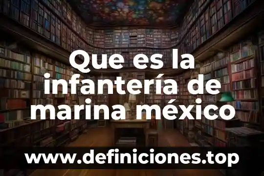 Que es la infantería de marina méxico