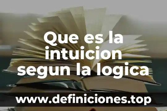 Que es la intuicion segun la logica