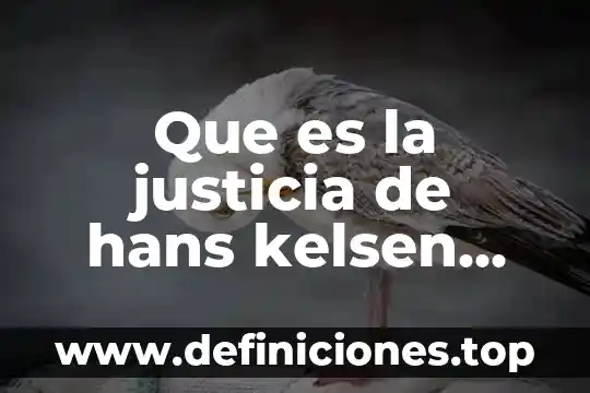 Resumen que es la justicia hans kelsen 6 Que es la justicia de hans kelsen resumen por capitulos