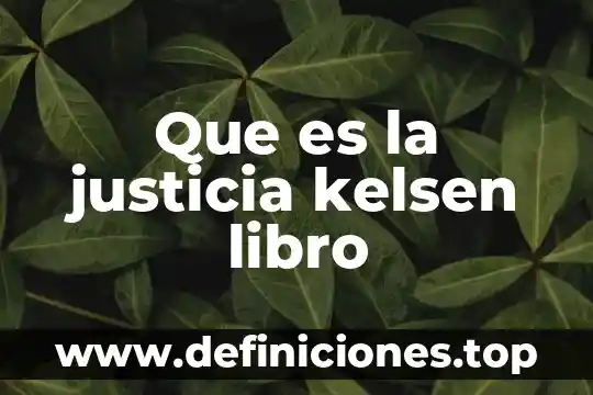 Qué es la justicia agraria en México 5 Que es la justicia kelsen libro