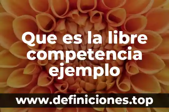 Que es navegador deloffice libre 8 Que es la libre competencia ejemplo