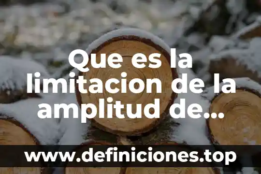 Movimientos telúricos que es 8 Que es la limitacion de la amplitud de movimientos