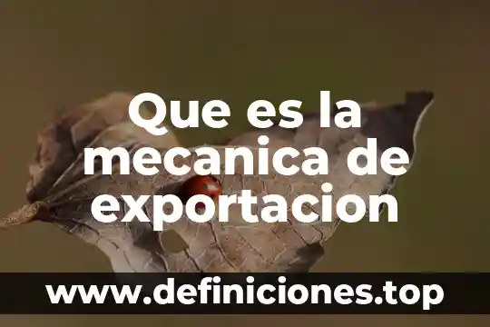 Que es inercia en mecanica 7 Que es la mecanica de exportacion