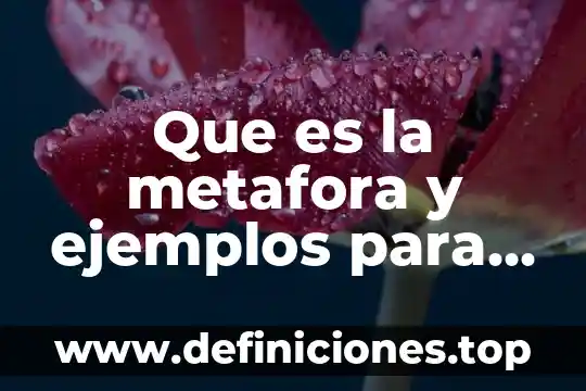 Que es una trabalenguas significado para niños 7 Que es la metafora y ejemplos para niños