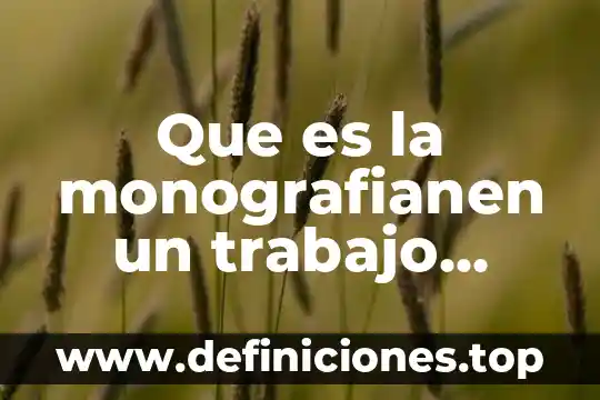 Que es comando anter 7 Que es la monografianen un trabajo recepcional