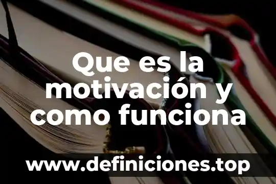 Que es la motivacion en excel 4 Que es la motivación y como funciona