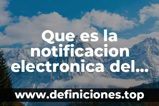 Que es una notificacion electronica 3 Que es la notificacion electronica del sat