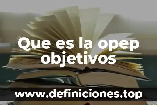 Que es un banner objetivos 4 Que es la opep objetivos