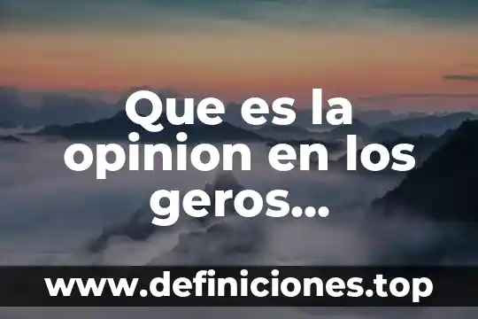 Que es un argumento una opinion y un dato 4 Que es la opinion en los geros informativos