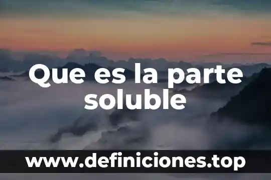 Panto de la parte de abajo que es doble 3 Que es la parte soluble