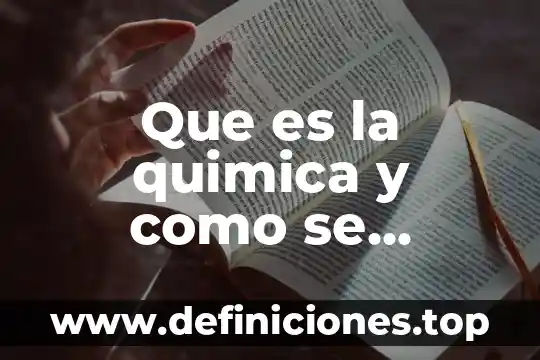 Que es un ordinograma en programacion 4 Que es la quimica y como se clasifica