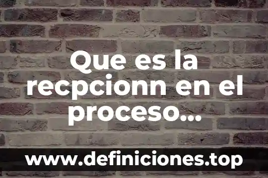 Que es un monten y para que sirve 6 Que es la recpcionn en el proceso logistico