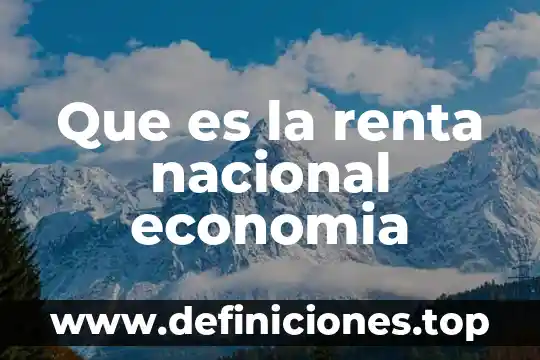 Qué es el piso en economía 3 Que es la renta nacional economia