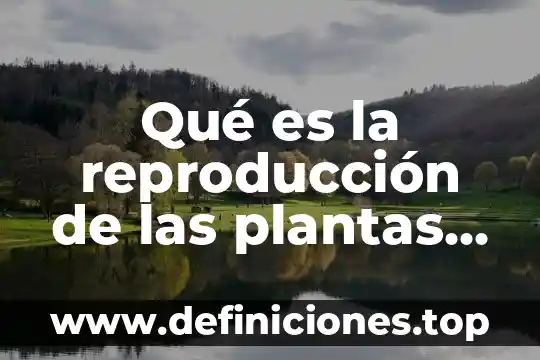 Qué es la reproducción de las plantas sexuales
