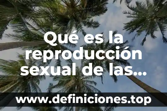 Que es la propagacion sexual de las plantas 6 Qué es la reproducción sexual de las plantas