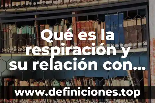 Qué es la respiración y su relación con emociones
