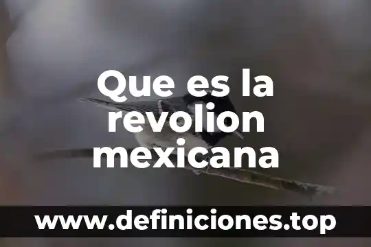 Constitución mexicana que es y para que sirve 3 Que es la revolion mexicana