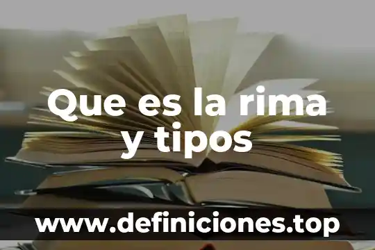 Que es una rima para niños ejemplos 7 Que es la rima y tipos