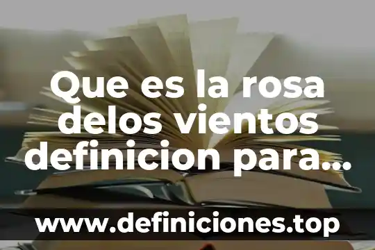 Que es la rosa delos vientos definicion para niños