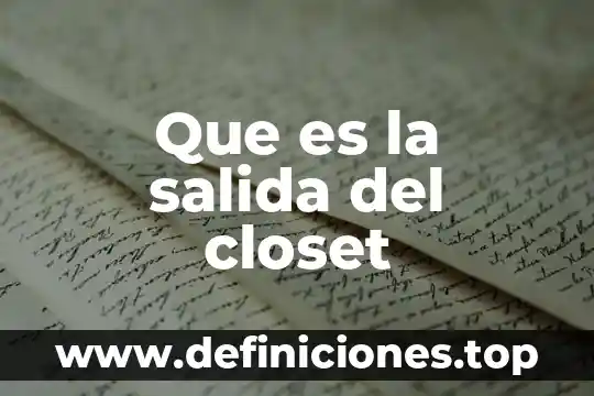 Que es un callejon sin salida sistemas en informatica 3 Que es la salida del closet