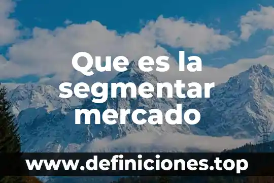 Mercado de bonos mexico que es 7 Que es la segmentar mercado