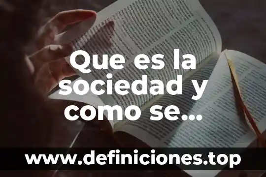 Que es la sensibilidad dental en la sociedad 7 Que es la sociedad y como se conforma