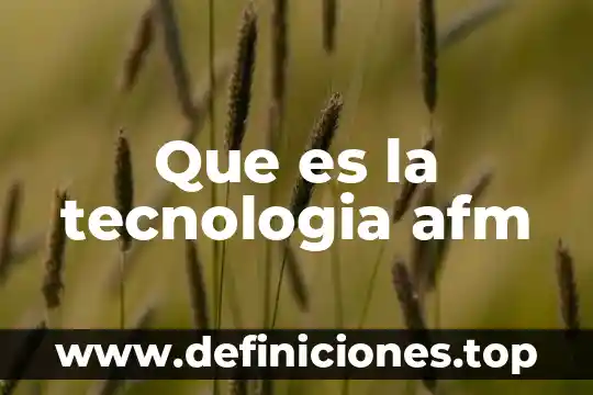 Que es la tecnologia chargedfoam 4 Que es la tecnologia afm
