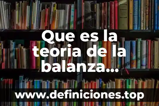 Que es una teoria civilista ejemplos 4 Que es la teoria de la balanza comercial