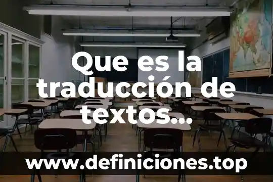 Que es la traducción de textos cientificos