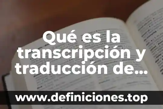 Para qué es la célula madre 4 Qué es la transcripción y traducción de la célula