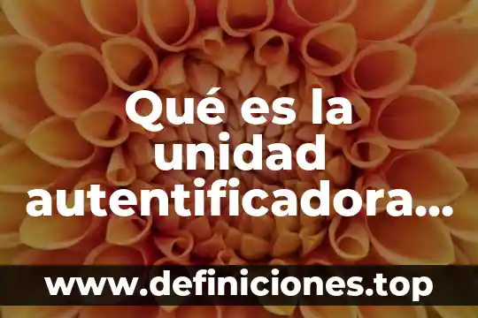 Que es la unidad perm 5 Qué es la unidad autentificadora de Windows