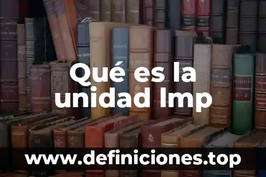 Que es la unidad de diskette 8 Qué es la unidad lmp