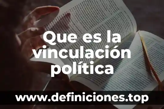 Que es la no vinculacion a proceso 3 Que es la vinculación política