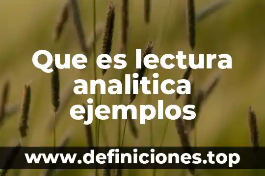 Que es modo texto en facebook 5 Que es lectura analitica ejemplos
