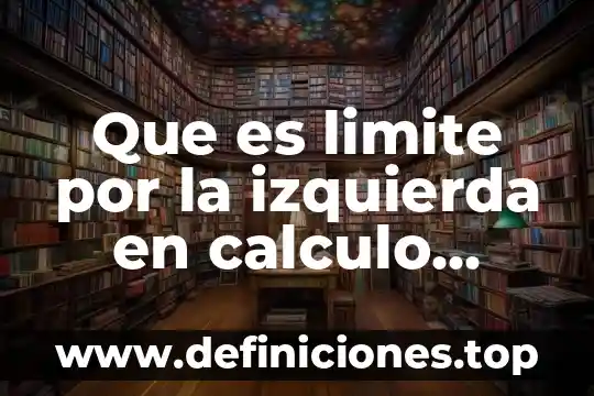Para arriba abajo derecha izquierda que es 8 Que es limite por la izquierda en calculo diferencial