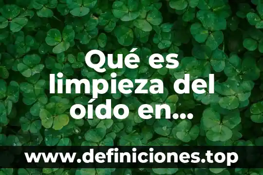 Que es ser un gallego 6 Qué es limpieza del oído en musical