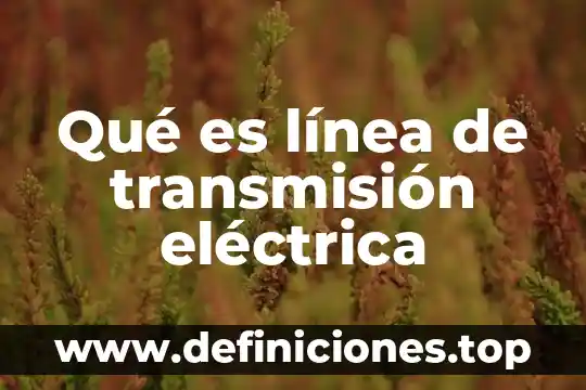 Que es un diagrama de flujo caracteristicas en informatica 5 Qué es línea de transmisión eléctrica