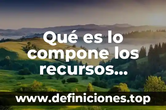Que es el departamento de recursos financieros 8 Qu茅 es lo compone los recursos financieros