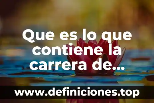 Que es linimentos en medicina 5 Que es lo que contiene la carrera de medicina