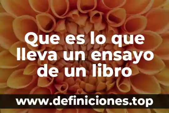 Que es lo que tipo de notas lleva un montoreo 8 Que es lo que lleva un ensayo de un libro