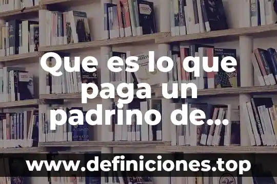 Que es lo que paga un padrino de bautizo