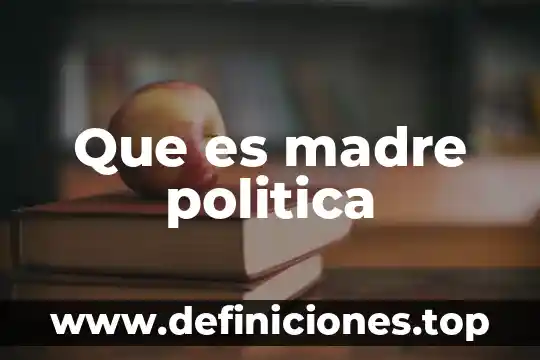 Que es madre politica