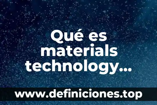 Que es el latex de campo y hule humedo 8 Qué es materials technology institute