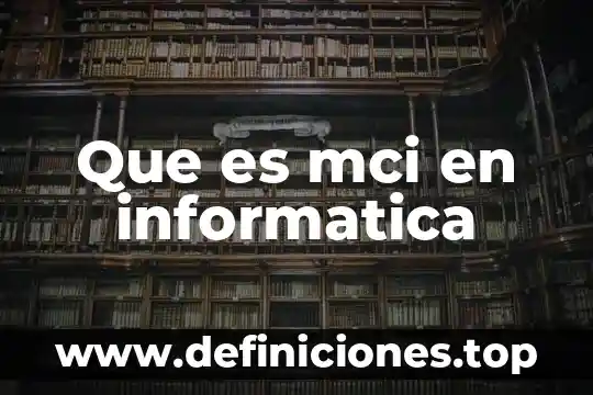 Que significa o que es un hub en informatica 5 Que es mci en informatica